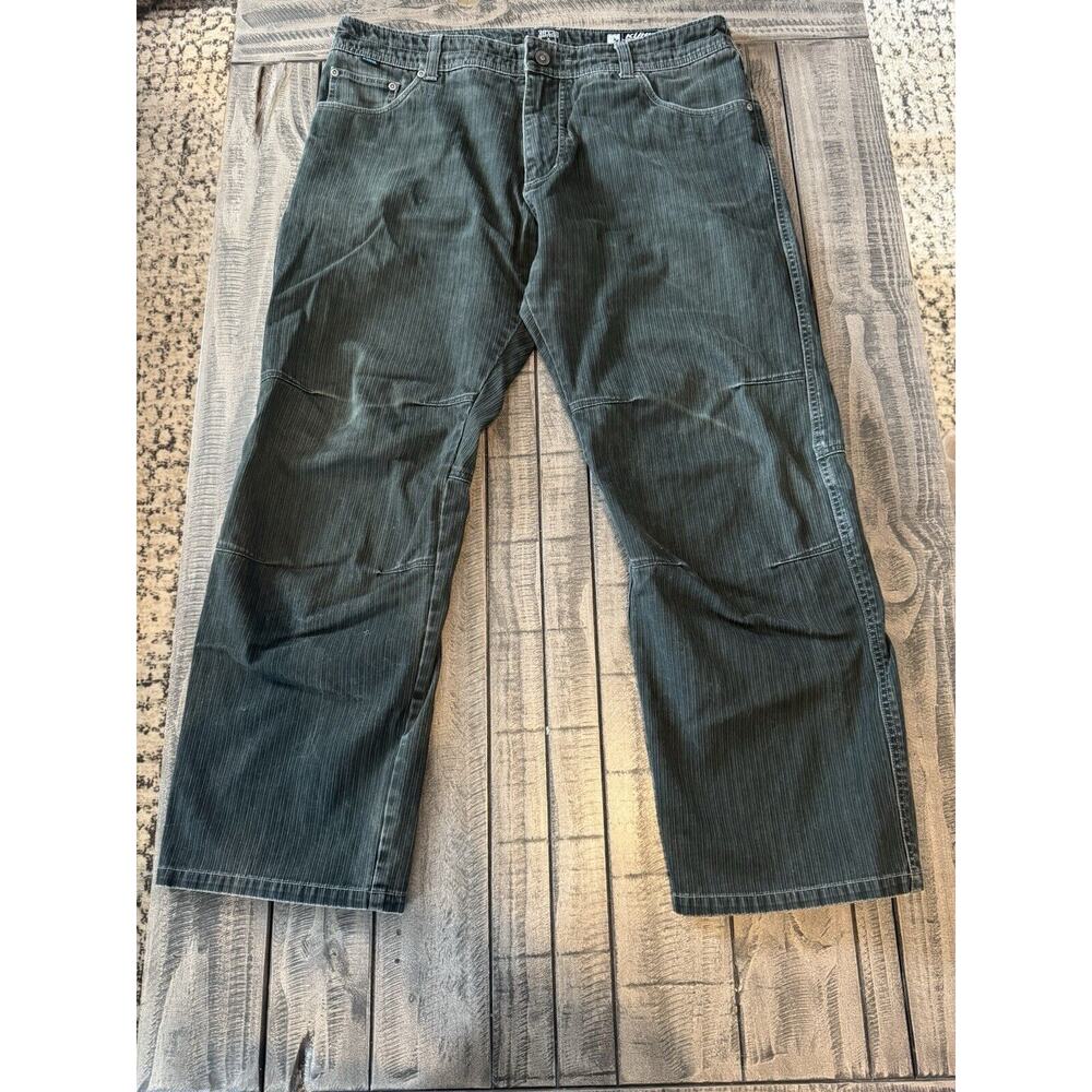 Kuhl Exile Kord Vintage Patina Dye Hiking Outdoor Olive Green cargo work Utility